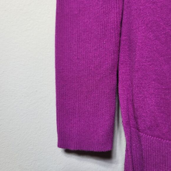 Caslon 3-in-1 Fuchsia Oversized Collar Tunic Sweater - Picture 5 of 8